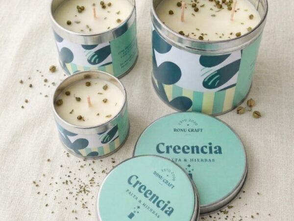 Vela estampada Creencia – RONU Craft – vista general