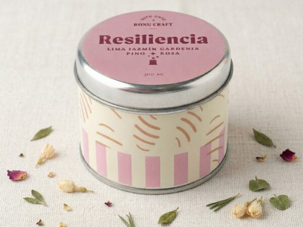Vela estampada Resiliencia – RONU Craft – vista general
