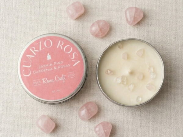 Vela mini pastillero Turmalina – RONU Craft – aroma floral
