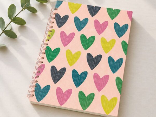 CUADERNO A4 RAYADO "HEART"
