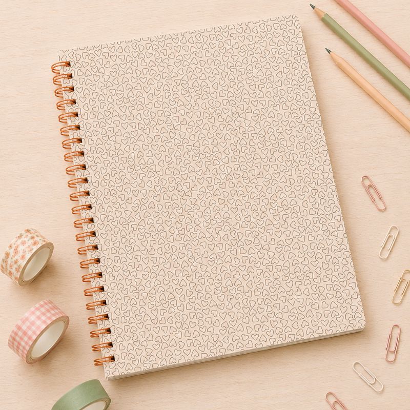 CUADERNO A4 CUADRICULADO "HEART"