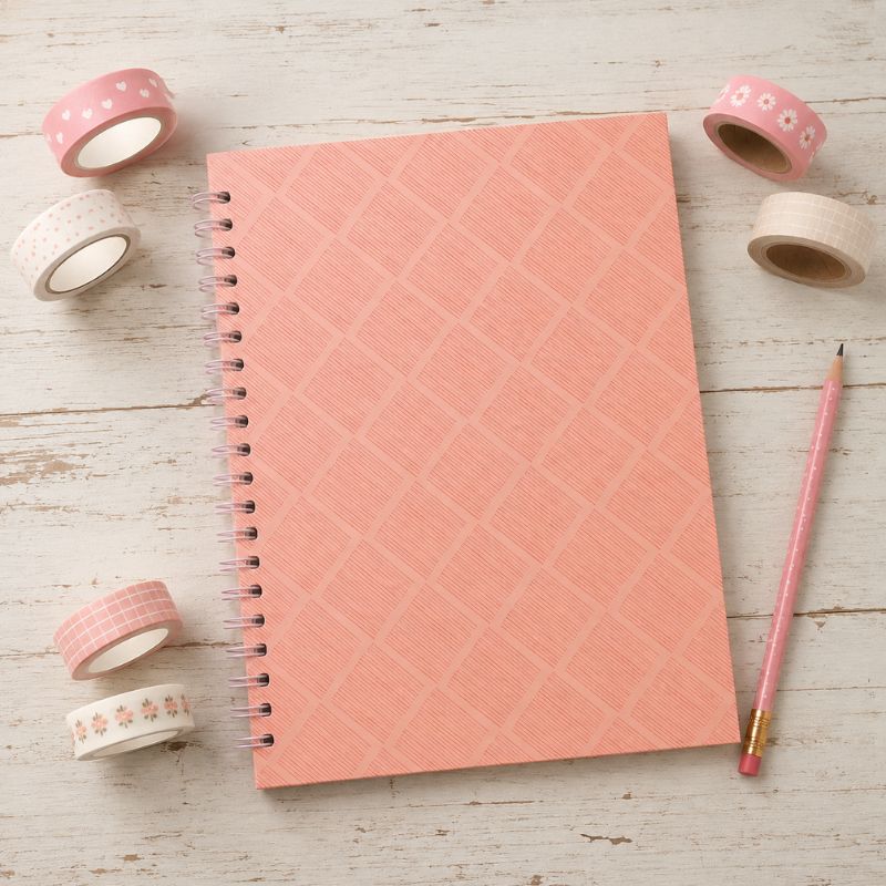 CUADERNO A4 RAYADO "ROSA ECLIPSE"