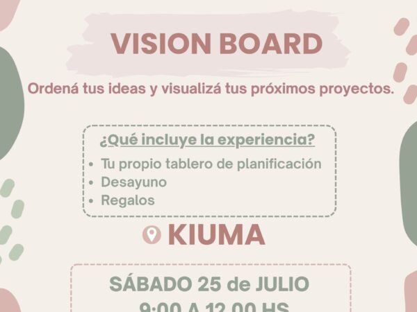 Taller Creativo — Vision Board en KIUMA